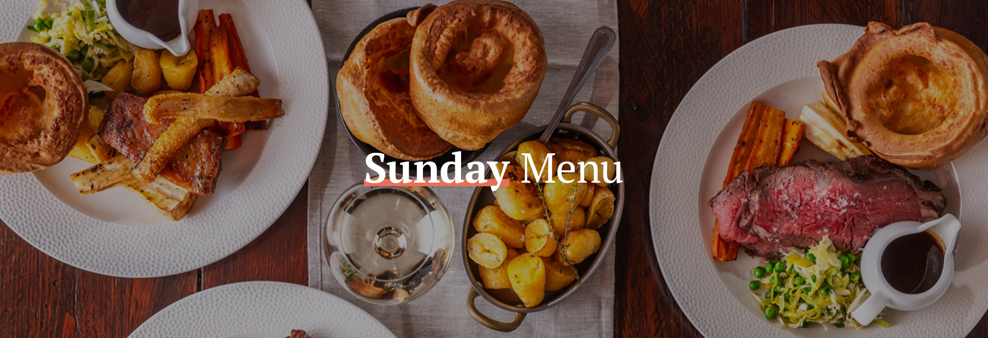 Sunday Menu at The Crown and Anchor Euston