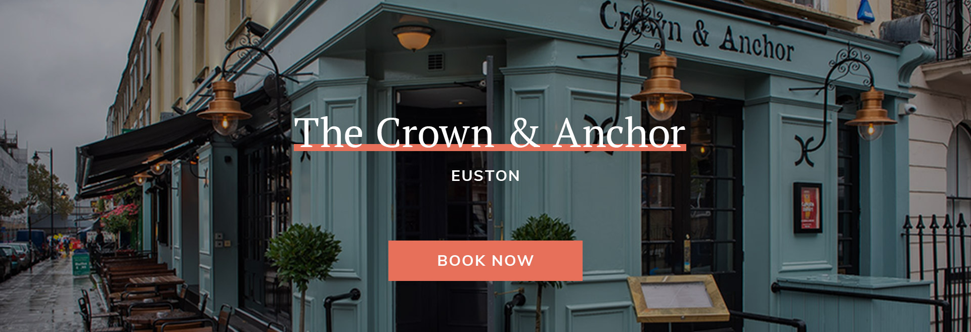 Enjoy a meal at your local pub at The Crown and Anchor Euston in London